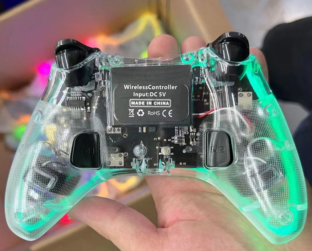 LED Transparent PS4 controller for PC Android iOS