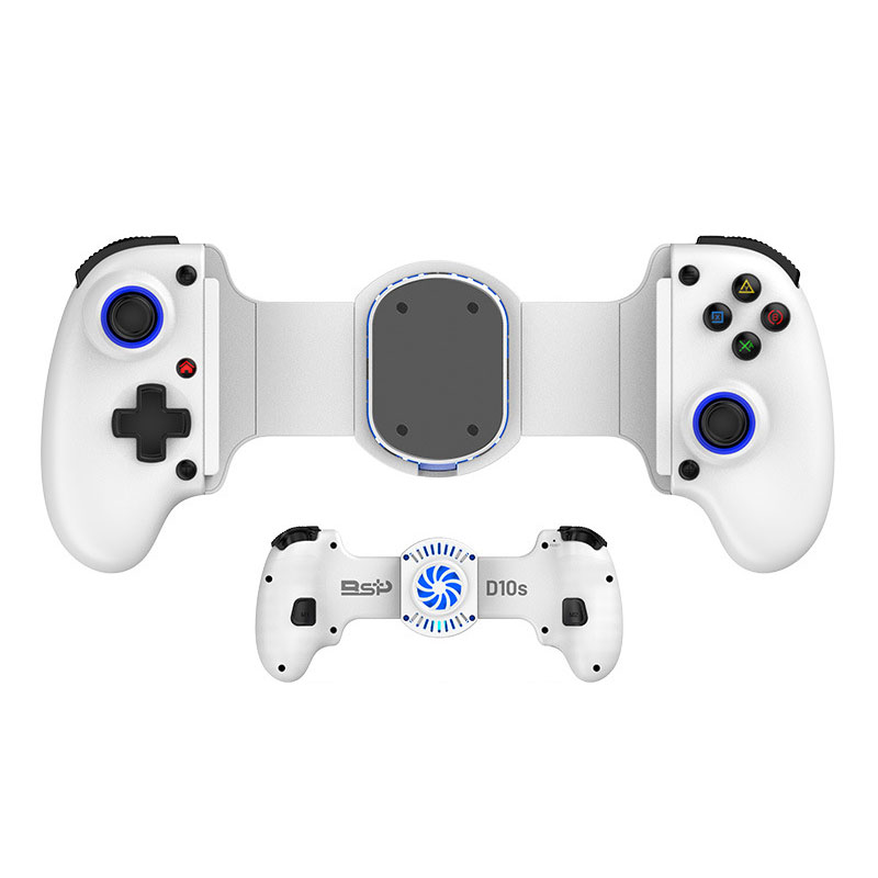 D10s White Programmable PS4 Controller Phone Controller for PC, Switch, Mobile